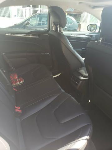 Fusion Titanium FWD 2.0 completo, 2015, com teto solar, aceito carro menor valor - Foto 4