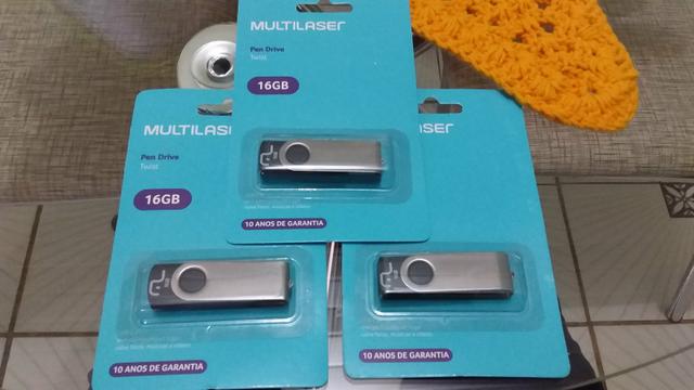 Pendrive Multilaser Original 35$ para vim busca 16 Gigas
