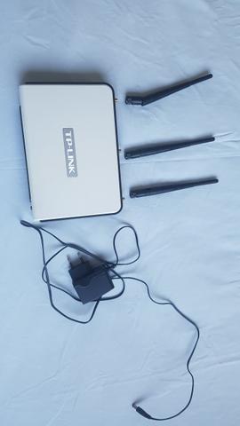 Vendo Roteador TP-LINK com 3 antenas e 300 Mpbs praticamente sem uso - Foto 2