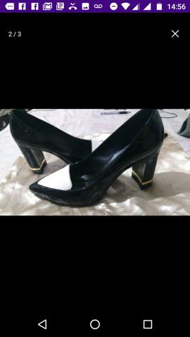 Sapato scarpin de couro Jorge bischoff