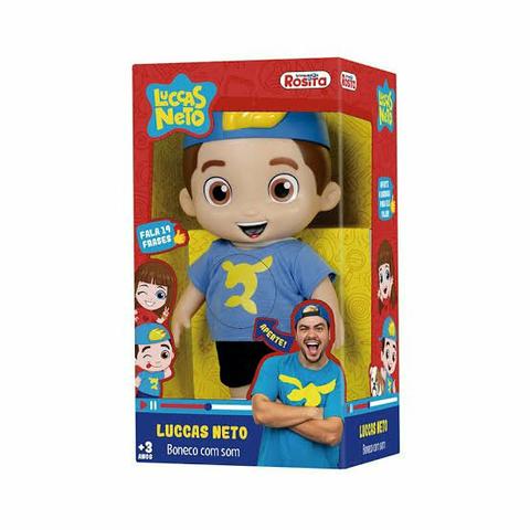 Boneco Luccas Neto Fala 14 Frases Original - Rosita Lucas