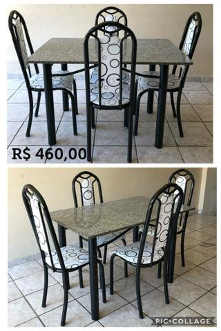 Mesa de retangular 4 cadeiras por 460,00 a vista
