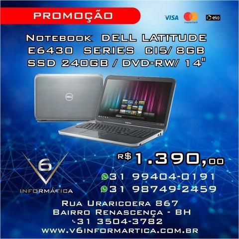 Notebook Dell Latitude E6430 / 6420 Series CI5/ 8GB/ SSD 240GB / DVD-RW/ 14"!!!