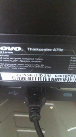 Cpu All In One Thinkcentre Lenovo A70z Core2 Duo 2gb Ddr3 Hd 250gb - Foto 3
