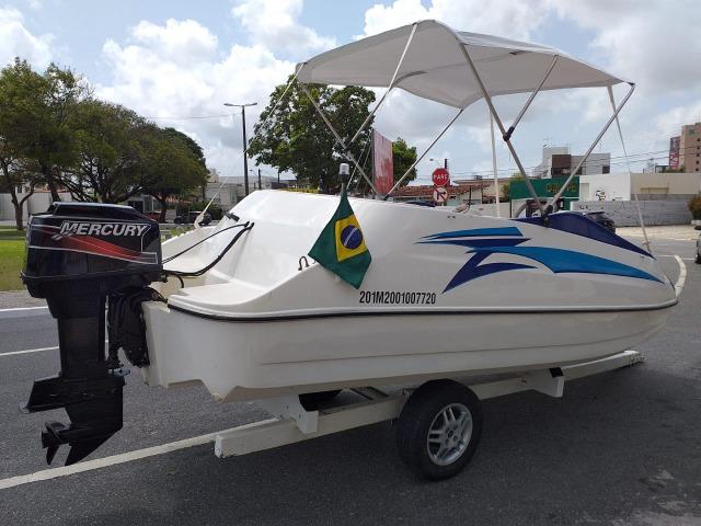 Lancha Styx 16 pes Motor 60 Mercury "Impecável" 7 Lugares - Foto 5