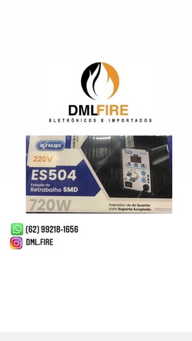 Estação de retrabalho soprador de ar quente com suporte analógico 720W 220V Knup KP-ES504