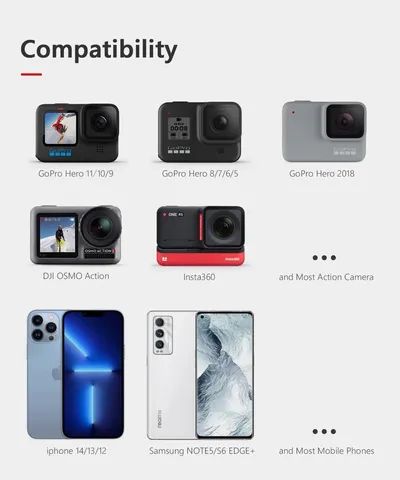 Suporte capacete celular câmera Gopro insta360 - Foto 4