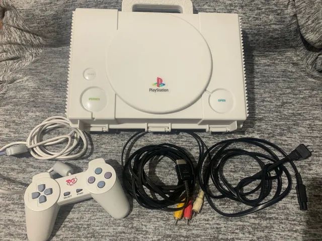 PS1 FAT DESBLOQUEADO 2 CONTROLES NOVOS TODOS OS CABOS MAIS JOGOS -  Videogames - Aparecida De Goiânia 1253053581