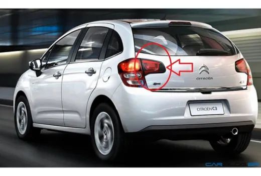 Refletor Olho De Gato Traseiro L/e  Novo C3 2013 C/risco - Foto 2
