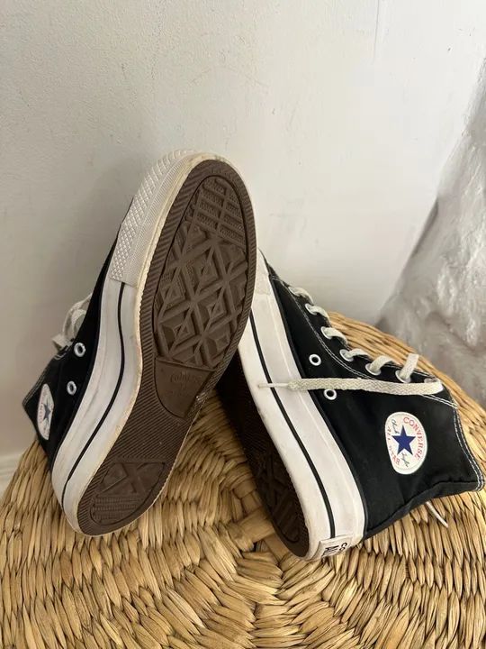 Converse All Star Platform Preto - Tamanho 34 - Foto 5