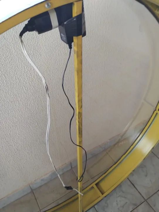 PLACA REDONDA C/ FITA LED /FACHADA DE LOJA /1,20X 1,20 /RETIRADA NO GUARÁ II (BRASÍLIA-DF) - Foto 6