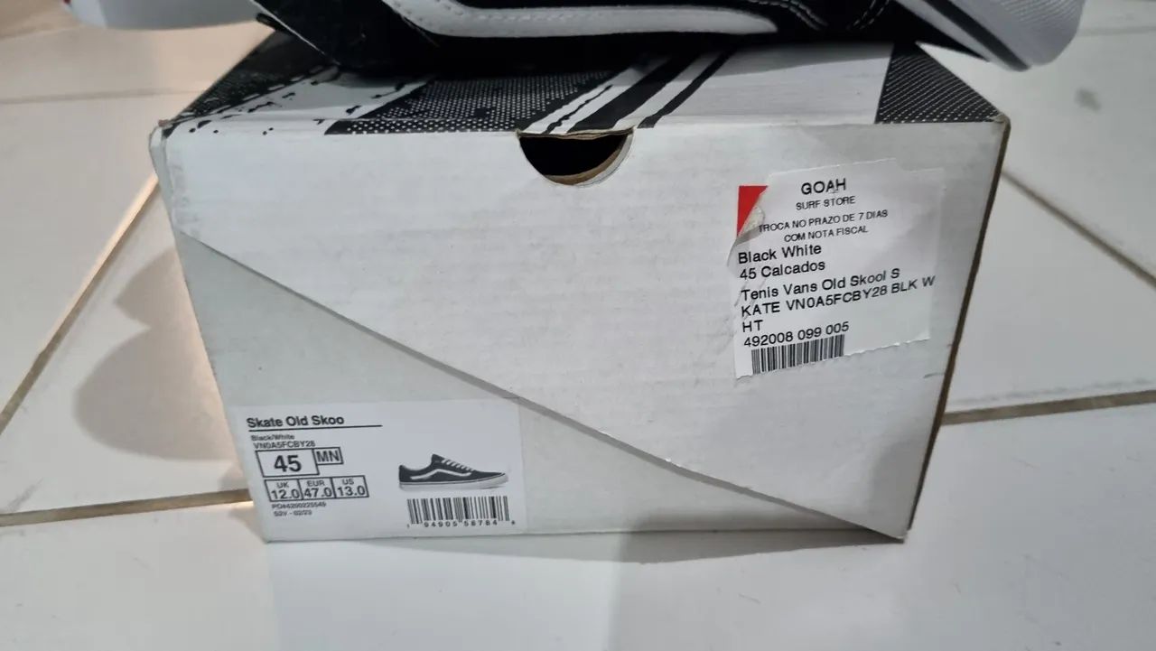 Tenis Vans original (novo) mod skate old skoo - tam 45 - Foto 3
