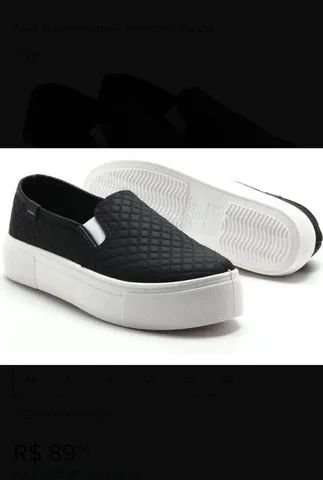 Vendo tênis Feminino Calçado Plataforma Slip on Calce Fácil de Marca Moleca