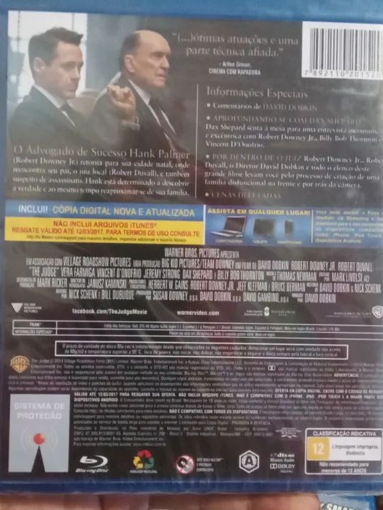 Blu-ray O Juiz (lacrado) - Foto 4