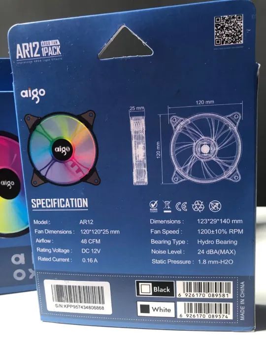 KIT FAN ARGB 5UN + CONTROLADORA - Foto 4