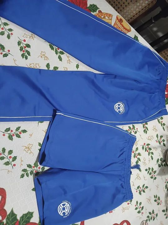 Conjunto de Calças de Moletom para Escola Azul - Foto 2