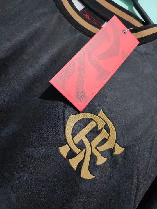 Camisa do Flamengo Consciência Negra Masculina 2023/24 tamanho 2GG  - Foto 3