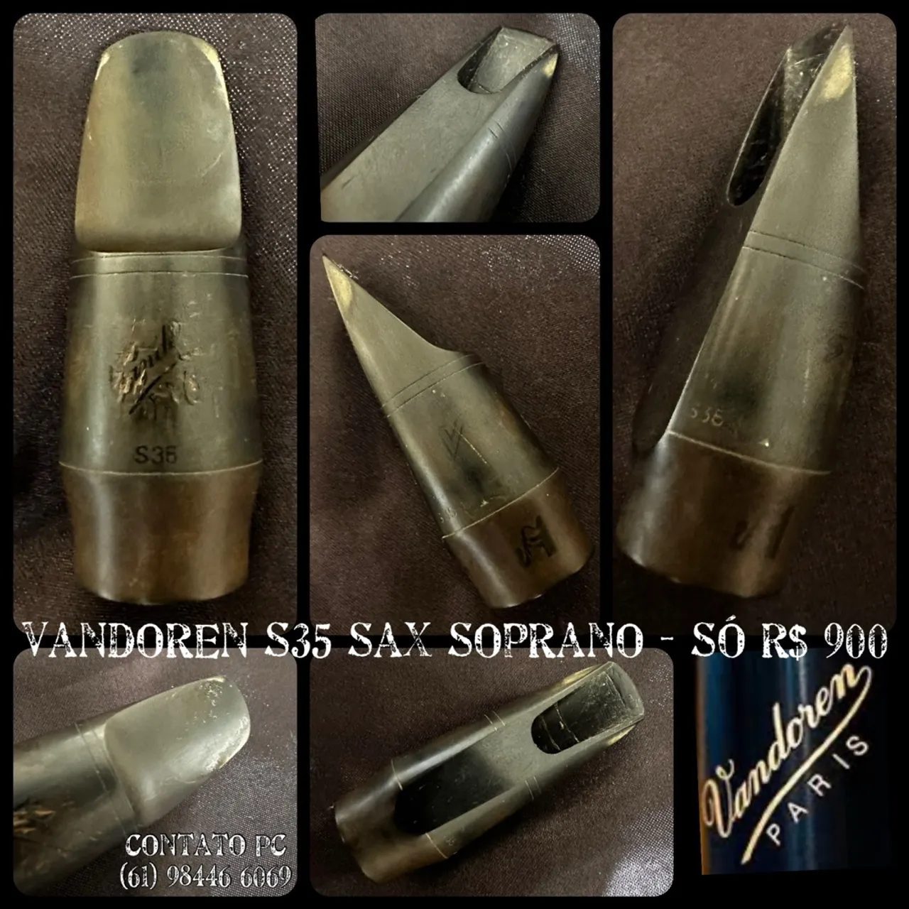 Boquilha para Sax Soprano Vandoren S35