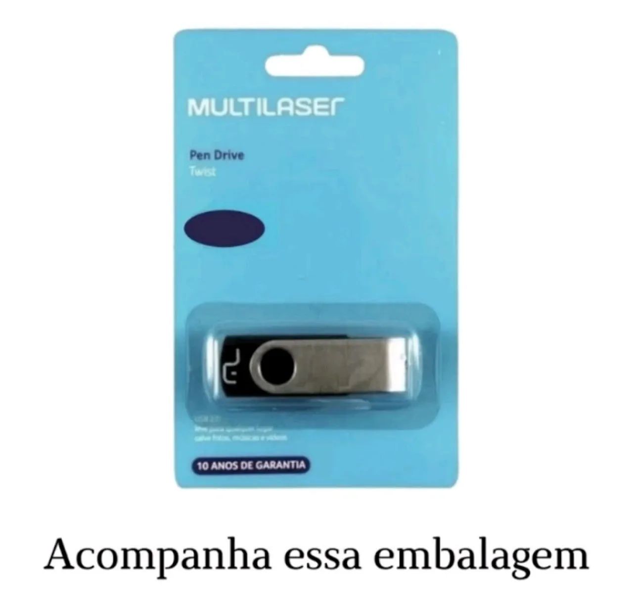 Pen drive 64GB Multilaser  TWIST Original - Foto 2