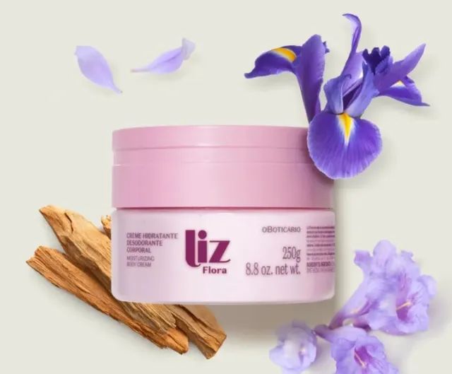 Creme Hidratante Corporal Liz Flora 250g - Foto 3