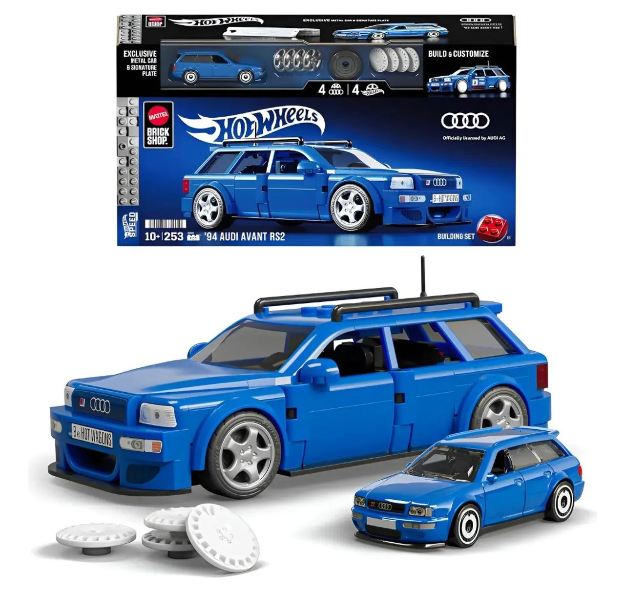 Hot Wheels Audi rs2 94 azul produto novo