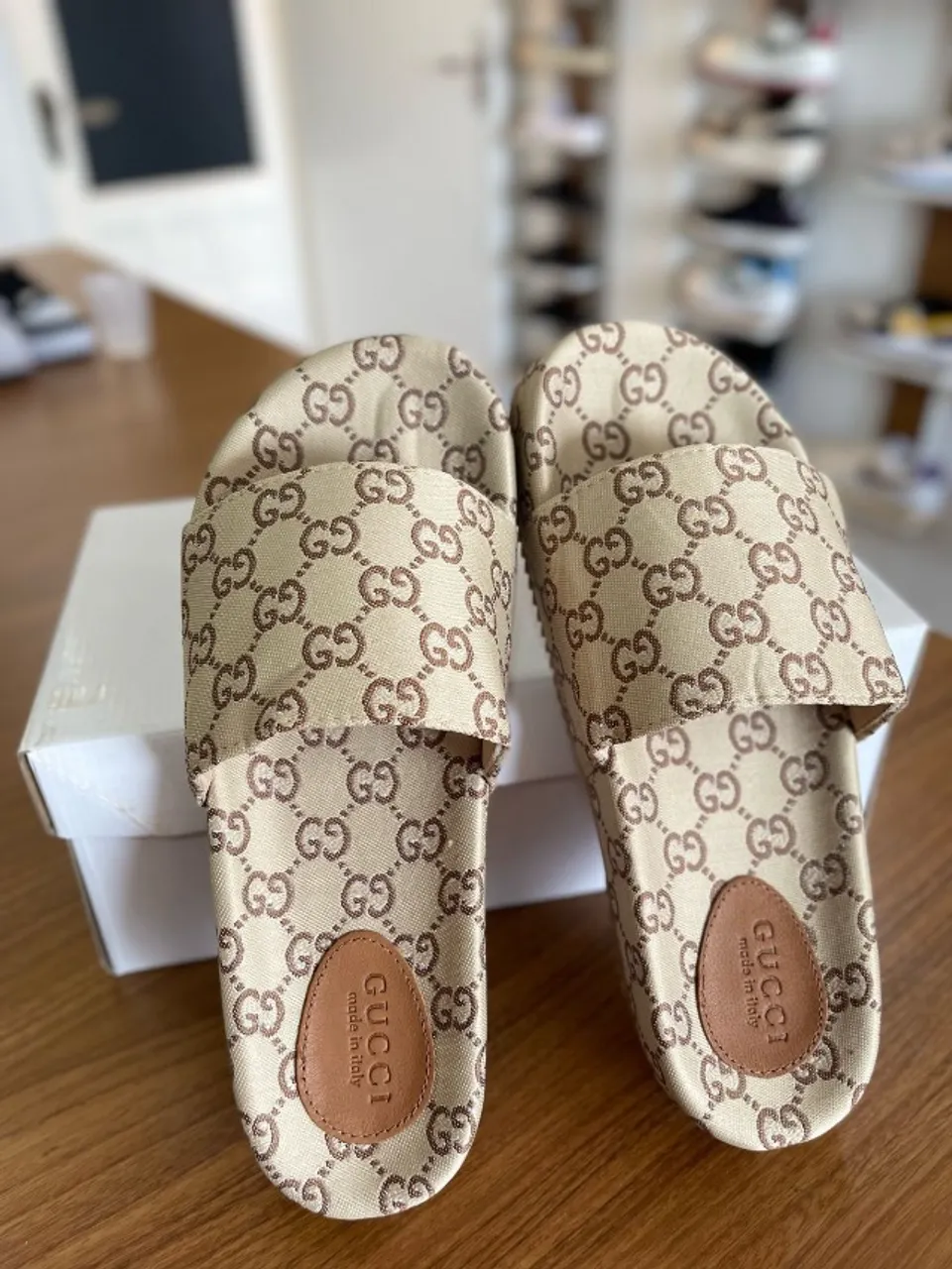 SANDALHAS SLIDES GUCCI