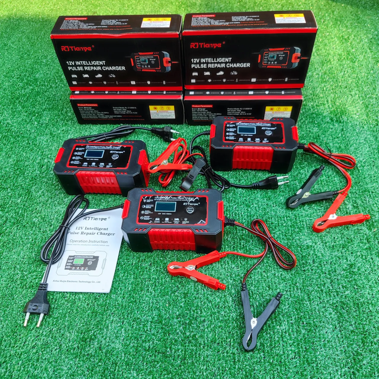 Carregador de bateria automotiva 12V 4Ah a 100Ah carro, moto, jet-ski, banco a vapor