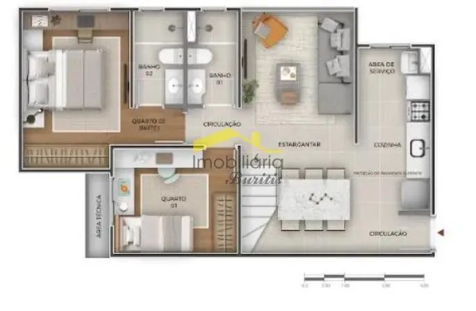 Cobertura à venda, 2 quartos, 1 suíte, 2 vagas, São Bento - Belo Horizonte/MG - Foto 2