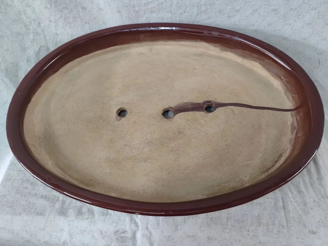 Vaso para Bonsai Oval Marrom - Foto 2