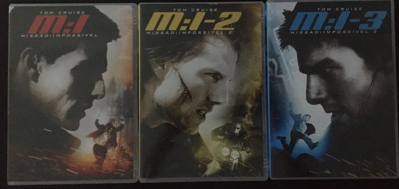 COLETANEA COM 3 DVDS MISSÃO IMPOSSÍVEL 