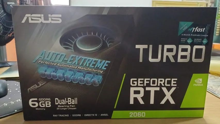 Placa de Video Asus DUAL-RTX2060-6G-EVO 6GB GDDR6