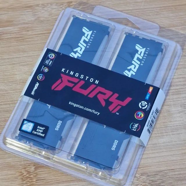Memória DDR5 16GB Kingston Fury Beast, RGB (2x8GB) - Faço Olx Pay
