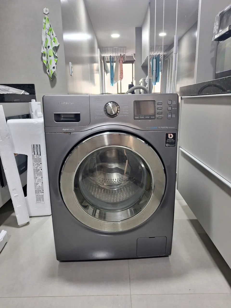 Lavadora Lava e Seca Sansung Ecco bubble 10,6 kg.