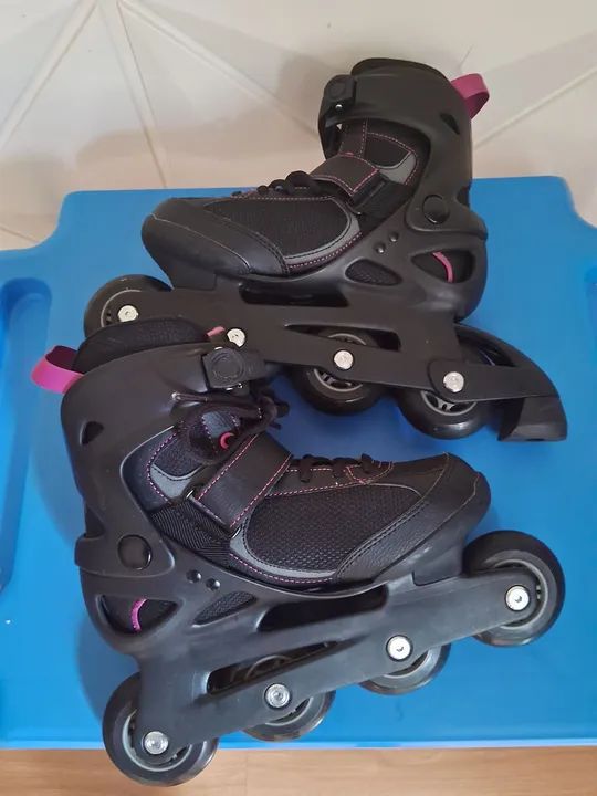 Patins oxelo n33/34,aceito cartão  - Foto 4