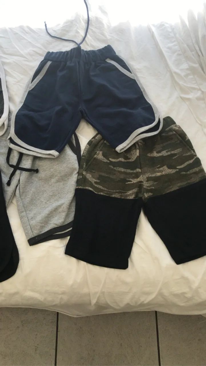 Bermudas moletom infantil