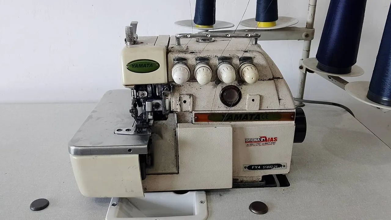 Máquina de Costura Overlock ponto cadeia,Industrial Yamato - Foto 2