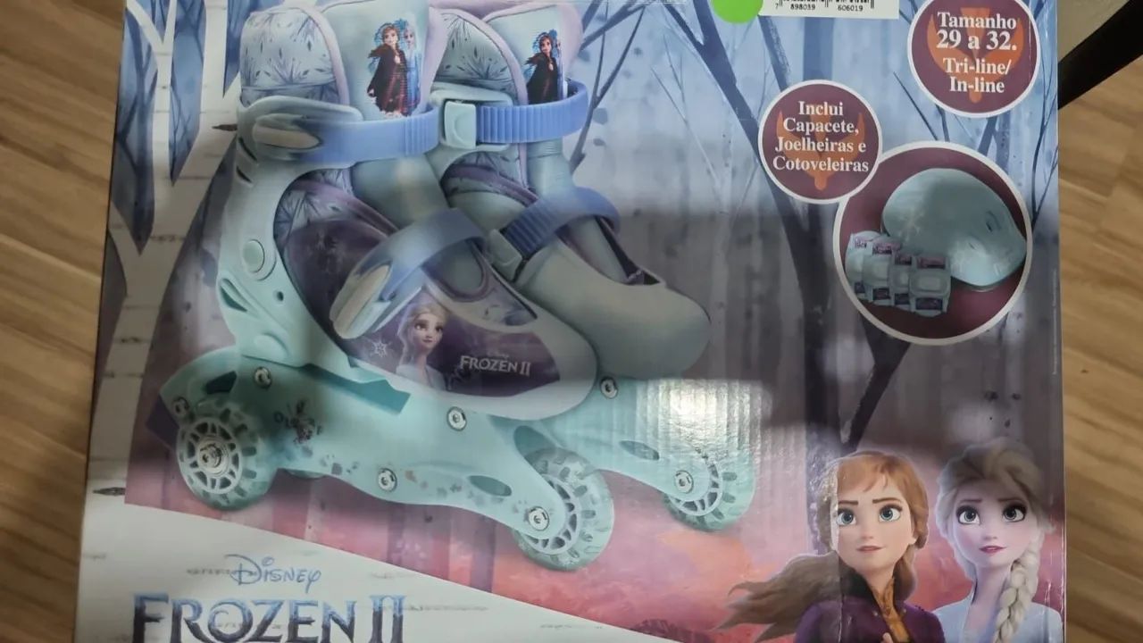 Patins Frozen II Infantil - Tamanho 29 ate32 - Foto 2
