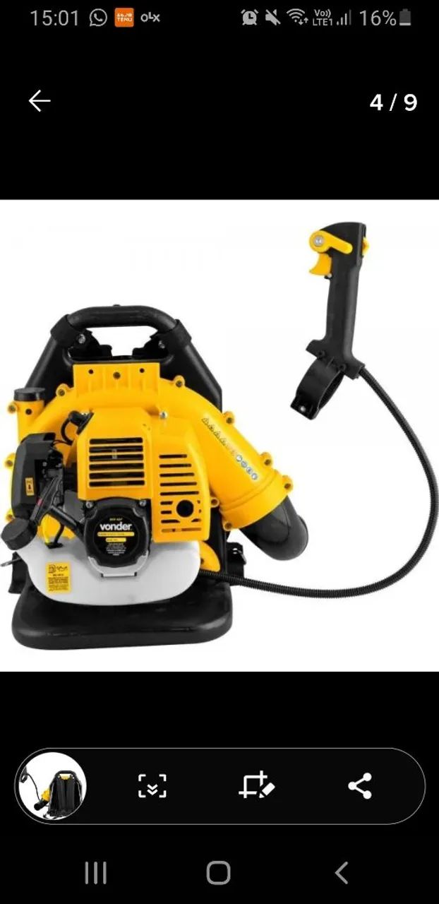 Soprador Costal a Gasolina Vonder 42,7 cm³ - 1,7 hp - Foto 5