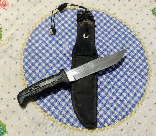 Faca de Mergulho Amazonas p/ Pesca de Arpão e Arbalete - Foto 4