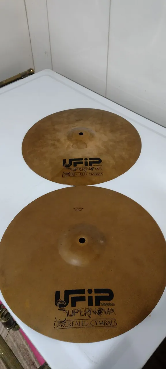Pratos Ufip,zildjian,sabian,paiste,Supernova 14' Hi-Hat