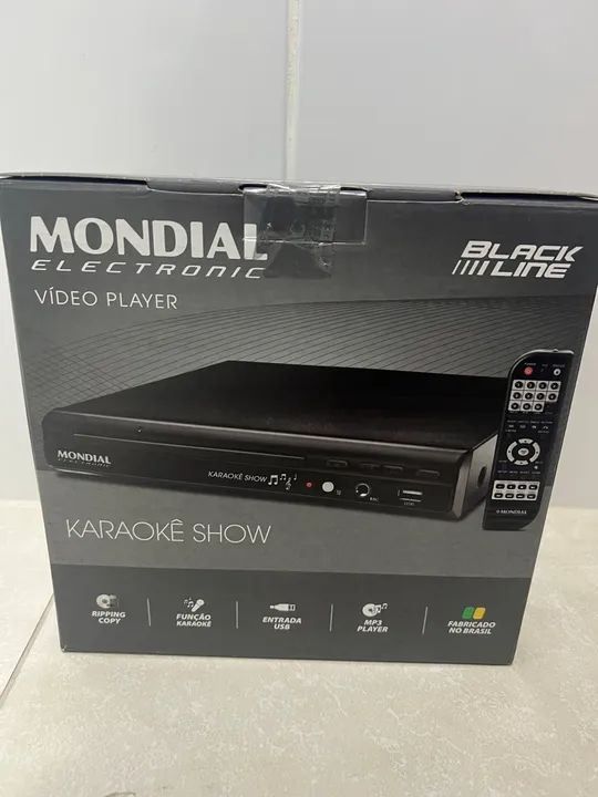 DVD Player Mondial Karaoke Show Black Line