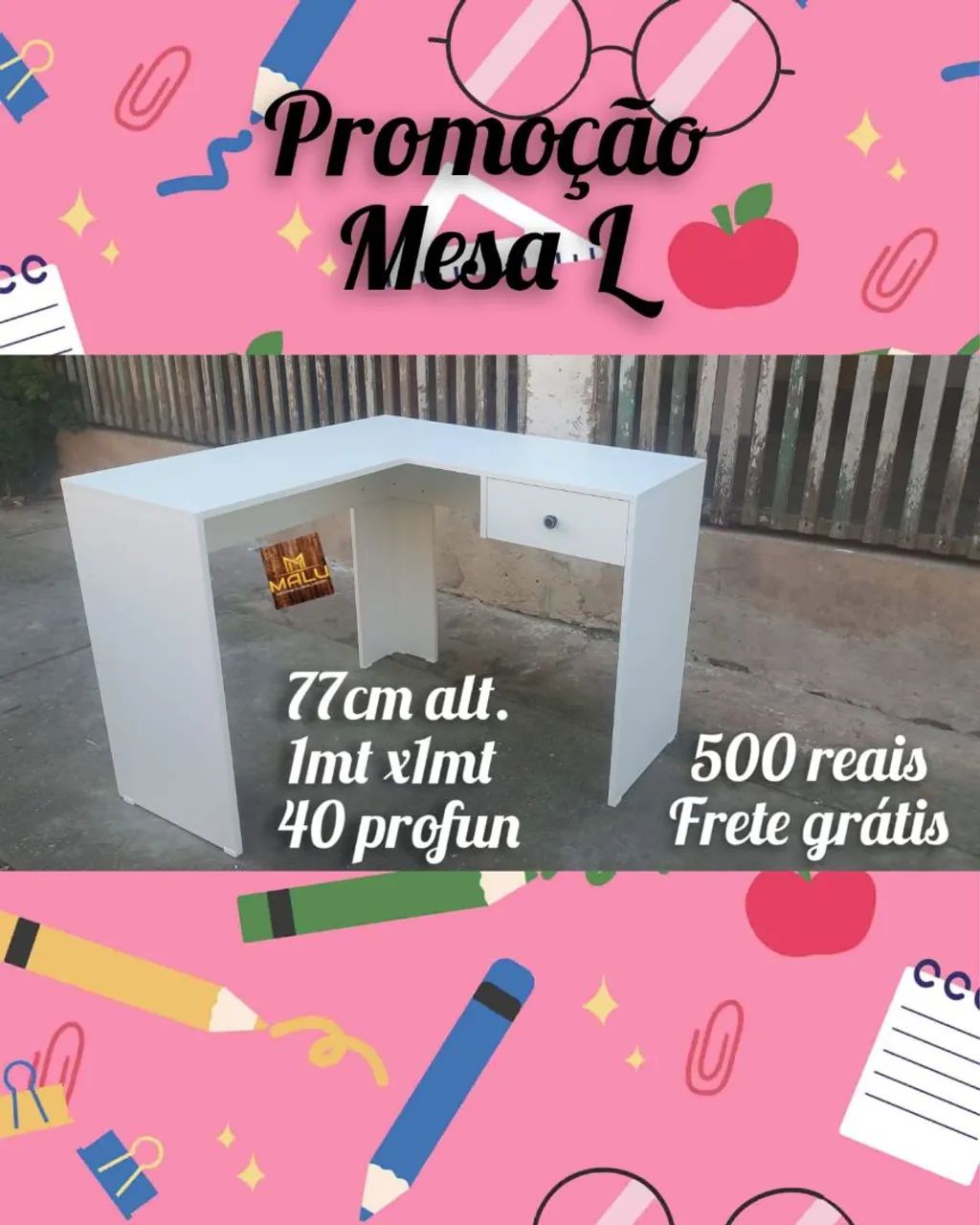 Mesa em L - Promoção com Frete Grátis!