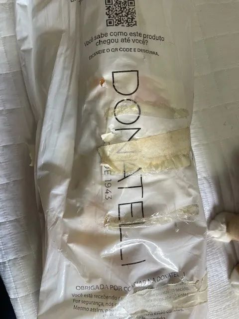 SOBRA DE TECIDO DONATELLI - 100%ALGODÃO - ESTAMPA BANANA CORRIDA - Foto 2