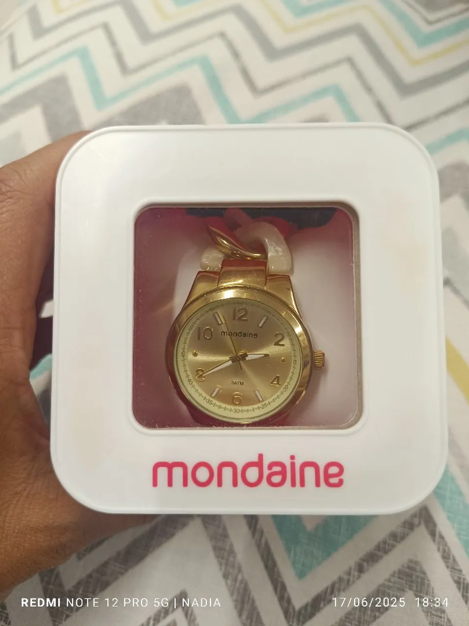 Relógio Mondaine Dourado - Original na Caixa