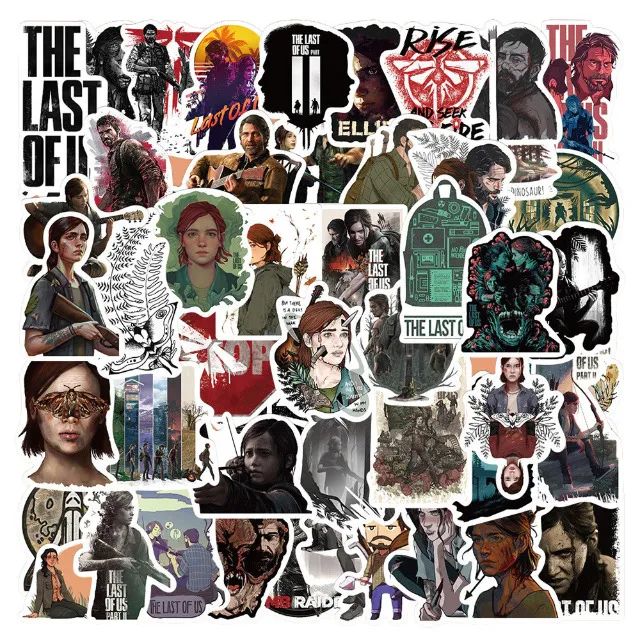 Kit 50 Adesivos de The Last of Us Parte 1 e Part 2 - Autocolantes Pcs Peças Unidades Ellie