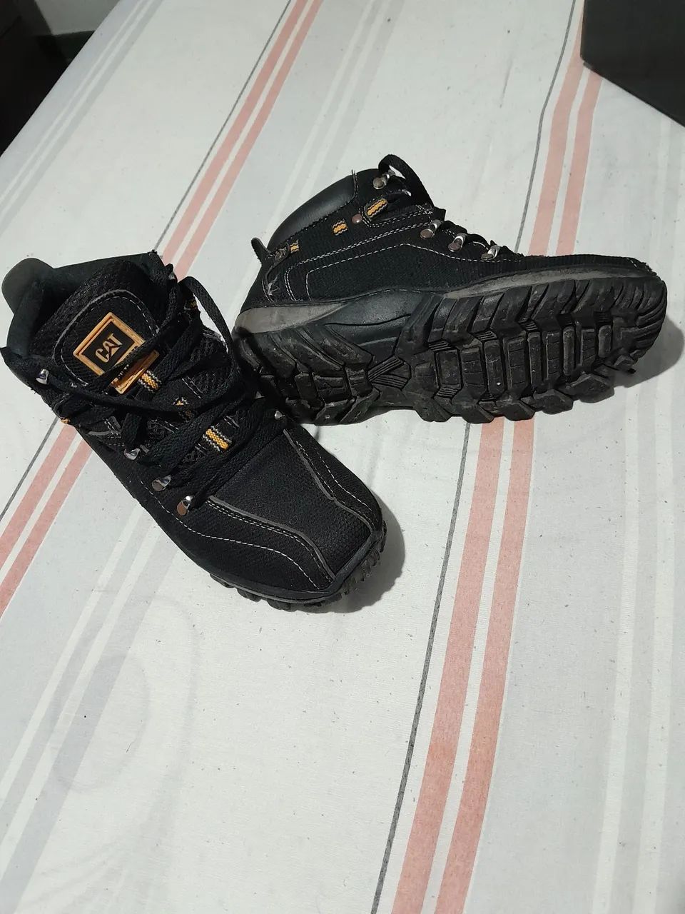 BOTA MASCULINA EM LONA  - Foto 4