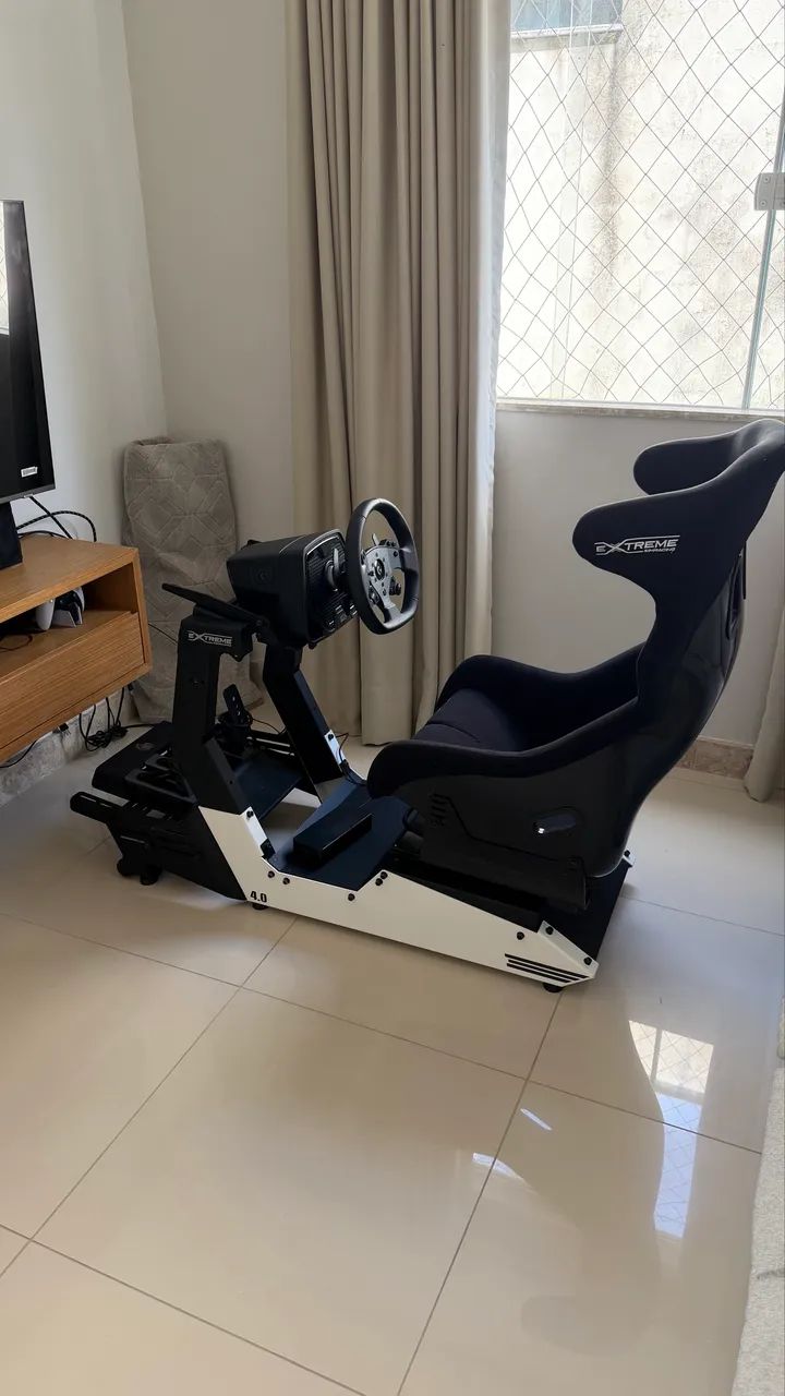 Simulador Gamer de Corrida Completo - Extreme Sim Racing+Kit Logitech PRO Wheel - Foto 3
