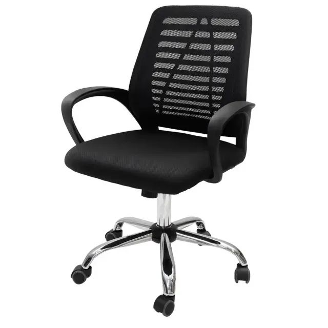 Cadeira Office Austin Estofada Preto Mozaic - WZetta - Foto 5