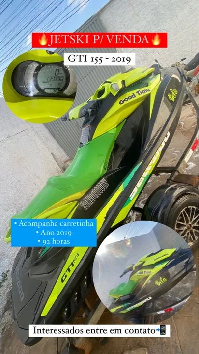 Jet Ski Sea-Doo GTI 155 - 2019  - Ótimo estado! - Foto 3