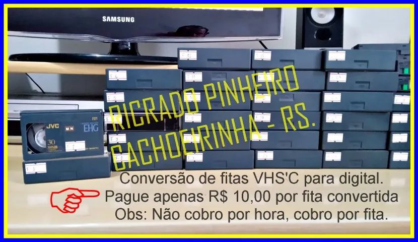 Conversão de fitas vhs'c para digital64168593392898123